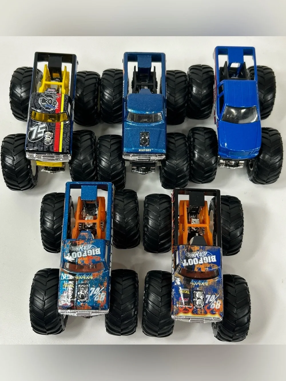 Hot Wheels Monster Truck Jam Lot Bigfoot 75 4x4 pickup